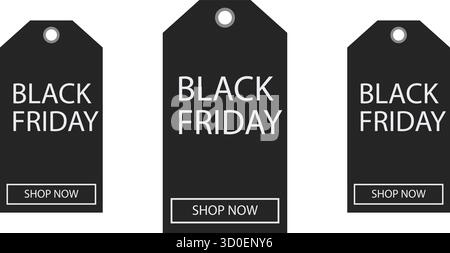 Les étiquettes de vente noires minimalistes sont NOIRES audacieuses Illustration de Vecteur