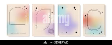 Un modèle de dégradé vertical avec un mélange de couleurs lisse, parfait pour les arrière-plans élégants, les flyers et les mises en page graphiques contemporaines. Illustration de Vecteur