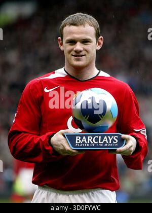 SOUS EMBARGO À 0001 VENDREDI 24 OCTOBRE. Dossier photo datée du 09/04/06 de Wayne Rooney. Wayne Rooney fête son 40e anniversaire vendredi. L’entrée à couper le souffle de l’attaquant avec Everton se sentira comme il y a cinq minutes pour certains, mais le meilleur buteur de tous les temps de Manchester United et le joueur masculin de terrain le plus cappé d’Angleterre entre dans sa date d’émission des années 40 : jeudi 23 octobre 2025. Banque D'Images