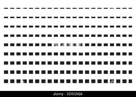 Motif de transition Dash to Square – conception Visual Shape Evolution Illustration de Vecteur
