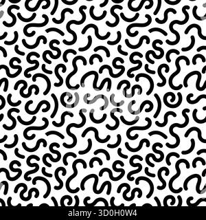 Motif Memphis audacieux avec des formes abstraites et des couleurs vives. Idéal pour les arrière-plans tendance ou les affiches. Illustration de Vecteur