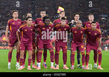 Roma, Italie. 23 octobre 2025. Roma pendant le match de football de l'UEFA Europa League entre Roma et Viktoria Plzen au stade olympique de Rome, Italie - jeudi 23 octobre 2025. Sport - Soccer . (Photo de Alfredo Falcone/Lapresse) crédit : LaPresse/Alamy Live News Banque D'Images