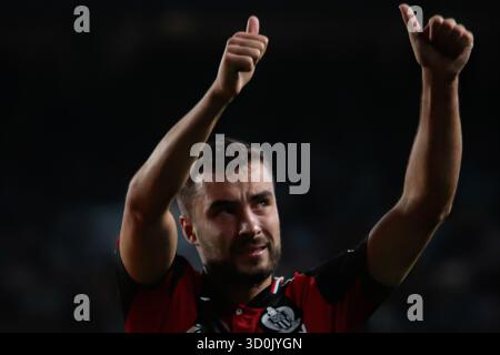 Vigo, Galice, Espagne. 23 octobre 2025. VIGO, ESPAGNE. 23 OCTOBRE : match de Ligue Europa entre le RC CELTA et l'OGC Nice au stade Abanca-Balaidos de Vigo le 23 octobre 2025. (Crédit image : © Adrian Irago/ZUMA Press Wire) USAGE ÉDITORIAL SEULEMENT ! Non destiné à UN USAGE commercial ! Banque D'Images