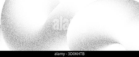 Texture sableuse ondulée pointillée. Fond d'onde de gradient courbe en pointillés. Fond d'écran grunge Gritty Noise dot de travail avec des particules, des granulés, des taches. Superposition vectorielle de fond à grain nuageux demi-teinte Illustration de Vecteur