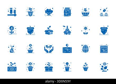 Méticuleusement conçues 24 icônes vectorielles remplies pour Seed, livrées en haute résolution Pixel Aligned qualité pour des normes de conception sans compromis. Illustration de Vecteur