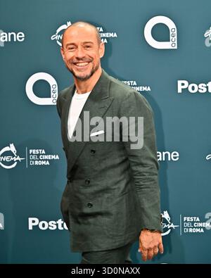 Rome, Italie. 22 octobre 2025. Photocall pour “la “Lezione” au Festival du film de Rome 2025 avec Stefano Accorsi crédit : SOPA images Limited/Alamy Live News Banque D'Images