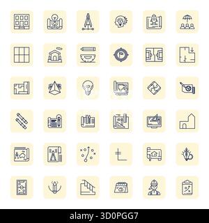 Débloquez 36 icônes vectorielles optimisées Bold Outline Pixel régulières inspirées par Plan, optimisées au format 128x128 pour un affichage sans faille sur tous les appareils. Illustration de Vecteur