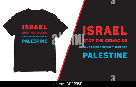 Design de T-shirt Journée internationale de la paix, design de T-shirt Journée mondiale de la paix, design de T-shirt de soutien Palestine Illustration de Vecteur