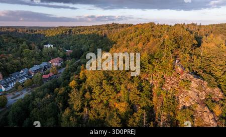 Verlobungsurne im Selketal BEI Alexisbad Harz Banque D'Images