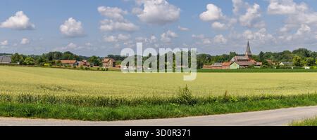 Vallée de la somme près du village de Bray-sur-somme dans le nord de la France Banque D'Images