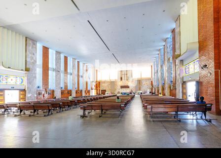 Intérieur de l'église, Januaria, Brésil Banque D'Images