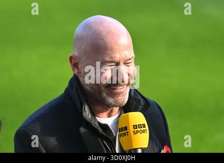 Newcastle upon Tyne, Royaume-Uni. 25 octobre 2025. Alan Shearer, attaquant du Fomer Newcastle United, lors du match de premier League 2025/26 entre Newcastle United FC et Fulham à St James' Park le 25 octobre 2025 à Newcastle upon Tyne, en Angleterre. Crédit : SPP Sport Press photo. /Alamy Live News Banque D'Images