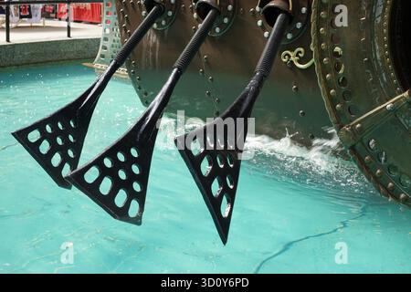 Close-up des navigateurs la sculpture de David Kemp Banque D'Images