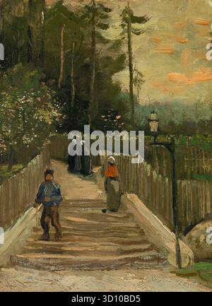 Sentier à Montmartre. Vincent van Gogh. 1886. Banque D'Images