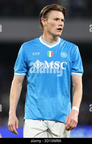 Naples, Italie. 25 octobre 2025. Scott McTominay de la SSC Napoli lors du match de football Serie A 2025/2026 entre la SSC Napoli et le FC Internazionale au stade Diego Armando Maradona à Naples (Italie), le 25 octobre 2025. Crédit : Insidefoto/Alamy Live News Banque D'Images