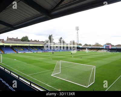 SOUTHEND, ANGLETERRE - OCTOBRE 25 : une vue générale de Roots Hall, Southend-on-Sea avant le match de l'Enterprise National League entre Southend United et Brackley Town au Roots Hall le 25 octobre 2025 à Southend-on-Sea, Royaume-Uni. (Photo de Mitch Davidson/Brackley Town FC via Alamy Live News) Banque D'Images