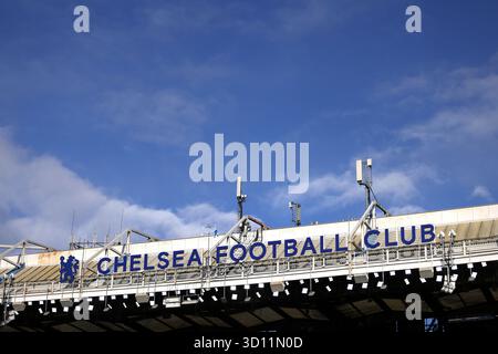 Londres, Royaume-Uni. 25 octobre 2025. Vue générale au match Chelsea v Sunderland EPL, à Stamford Bridge, Londres, Royaume-Uni le 25 octobre 2025. Crédit : Paul Marriott/Alamy Live News Banque D'Images