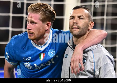 Naples, Italie. 25 octobre 2025. **** En action lors du match de Serie A Enilive entre la SSC Napoli et le FC Internazionale au stade Diego Armando Maradona à Naples, Italie, le 25 octobre 2025. Crédit : Nicola Ianuale/Alamy Live News Banque D'Images