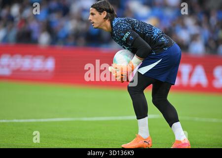 25 octobre 2025, Diego Armando Maradona Stadium, Naples, Italie ; Serie A Enilive Football match ; Napoli versus Inter ; Yann Sommer du FC Inter Banque D'Images