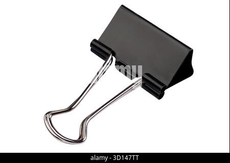 Objet isolé sur blanc - trombones Banque D'Images