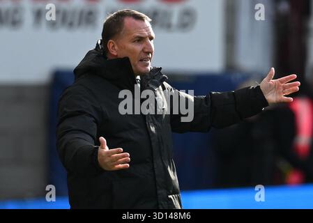 Édimbourg, Royaume-Uni. 26 octobre 2025. ÉDIMBOURG, ÉCOSSE - OCTOBRE 26 : le manager du Celtic Brendan Rodgers lors d'un match de première classe de William Hill entre Heart of Midlothian et Celtic au Tynecastle Park, le 26 2025 octobre à Édimbourg, en Écosse. ( Credit : Paul Byars/Alamy Live News Banque D'Images