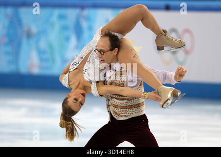 ZHIGANSHINA Nelli / GAZSI Alexander GER Eistanz KŸr danse sur glace libre Eiskunstlaufen patinage artistique Jeux olympiques d'hiver 2014 sotchi olympische Spiele Winterspiele à sotchi 2014 © diebilderwelt / Alamy Stock Banque D'Images