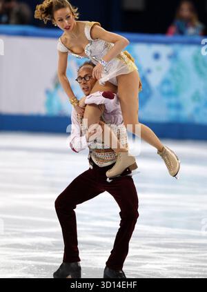 ZHIGANSHINA Nelli / GAZSI Alexander GER Eistanz KŸr danse sur glace libre Eiskunstlaufen patinage artistique Jeux olympiques d'hiver 2014 sotchi olympische Spiele Winterspiele à sotchi 2014 © diebilderwelt / Alamy Stock Banque D'Images