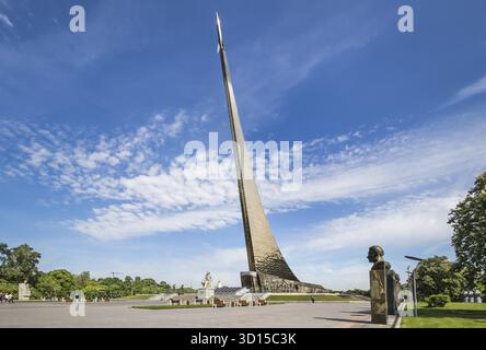 Moscou, Russie - Mai, 2019: Monument aux conquérants de l'espace à Moscou. Russie Banque D'Images
