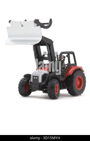 Objet sur blanc - tracteur de voiture jouet modèle Banque D'Images