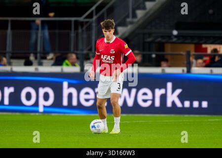Alkmaar, pays-Bas. 26 octobre 2025. ALKMAAR, 26-10-2025, stade AFAS, saison 2025/2026, football néerlandais Eredivisie, match entre l'AZ et le FC Utrecht, photo montre le joueur d'AZ Wouter Goes Credit : Pro Shots/Alamy Live News Banque D'Images