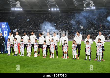 Stadio Olimpico, Rome, Italie. 26 octobre 2025. Football italien Serie A ; Lazio contre Juventus ; la formation de départ du FC Juventus crédit : action plus Sports/Alamy Live News Banque D'Images