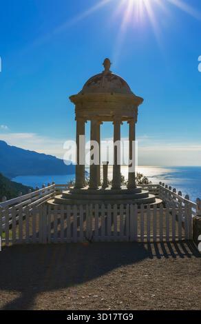 Gazebo à son Marroig Mansion, Majorque, Îles Baléares, Espagne Banque D'Images