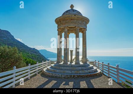 Gazebo à son Marroig Mansion, Majorque, Îles Baléares, Espagne Banque D'Images