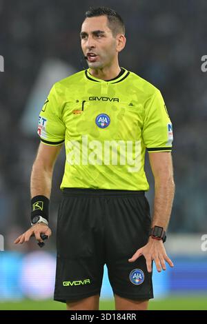 Rome, Italie. 26 octobre 2025. Arbitre Andrea Colombo lors de la série A Enilive match entre SS Lazio et FC Juventus au stade olimpico score final Lazio 1 : 0 Juventus Mattia Vian crédit : Independent photo Agency/Alamy Live News Banque D'Images