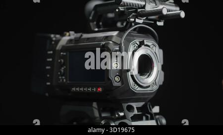 Un système de caméra vidéo professionnel est prêt pour la haute définition. Banque D'Images