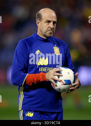 Photo du dossier datée du 13-11-2015 de l'ancien gardien de but d'Espagne, du Real Madrid et de Valence Jose Manuel Ochotorena décédé, âgé de 64 ans. Date d'émission : lundi 27 octobre 2025. Banque D'Images