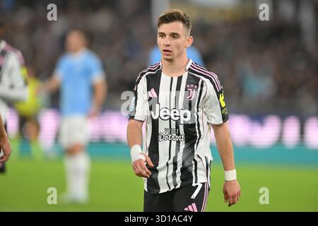Rome, Italie. 26 octobre 2025. Stade Olimpico, Rome, Italie - Francisco Conceicao du FC Juventus pendant le match de football Serie A Enilive, Lazio vs Juventus, 26 octobre 2025 (photo par Roberto Ramaccia/Sipa USA) crédit : Sipa USA/Alamy Live News Banque D'Images