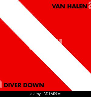 Van Halen - Diver Down - couverture de l'album vinyle -1982 Banque D'Images
