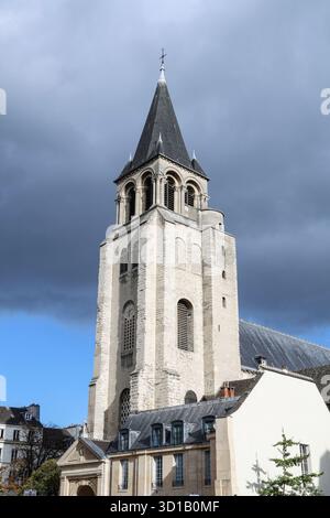 ÉGLISE SAINT GERMAIN DES PRES PARIS Banque D'Images