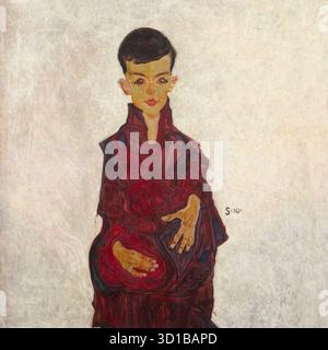 The Reiner Boy, Portrait of Herbert Reiner, Egon Schiele, 1910, Musée du Belvédère, Vienne, Autriche Banque D'Images