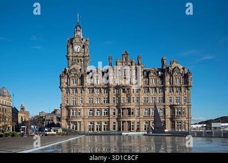 Hôtel Balmoral à l'extrémité est de Princes Street, Édimbourg, Écosse, Royaume-Uni. Banque D'Images