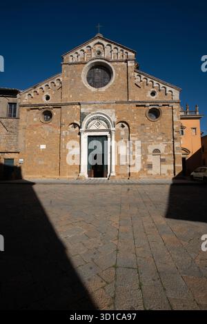 Cattedrale di Santa Maria Assunta à Volterra, Italie Banque D'Images