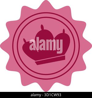 Phoque cireux coeur mignon Illustration de Vecteur