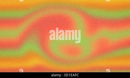 Cette œuvre d'art vibrante présente un mélange de couleurs chaudes et un effet texturé et granuleux, créant un design visuellement attrayant Banque D'Images