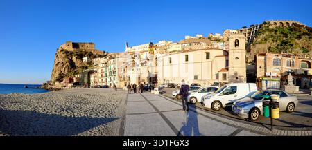 La vieille ville de Scilla, Italie Banque D'Images