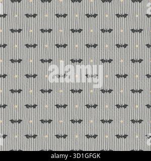 Modèle rétro d'Halloween pour emballage de vacances de marchandises, papier peint, décoration intérieure et textiles Illustration de Vecteur