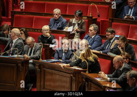 Saint Ouen, Paris, France. 28 octobre 2025. LE PREMIER MINISTRE Sébastien LECORNU lors d’une séance de questions-réponses à l’Assemblée nationale à Paris le 28 octobre 2025. (Crédit image : © Sadak Souici/ZUMA Press Wire) USAGE ÉDITORIAL SEULEMENT ! Non destiné à UN USAGE commercial ! Crédit : ZUMA Press, Inc/Alamy Live News Banque D'Images