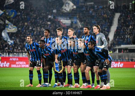 Bergame, Italie. 28 octobre 2025. Formation d'Atalanta BC lors du match de football italien Serie A entre Atalanta BC et AC Milan le 28 octobre 2025 au stade Gewiss de Bergame, Italie crédit : Agence photo indépendante/Alamy Live News Banque D'Images