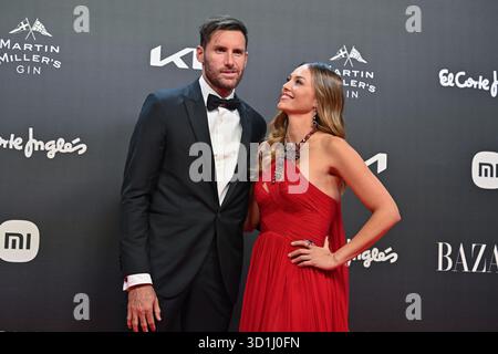 Rudy Fernandez et Helen Lindes assistent aux Bazaar Women Awards au Cinéma Callao à Madrid, le 28 octobre 2025, Espagne Banque D'Images