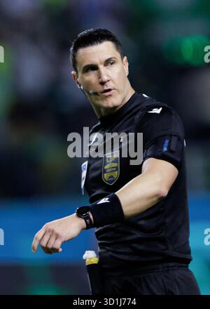 São Paulo, Brésil. 26 octobre 2025. Football Football - Championnat brésilien 2025 - Palmeiras vs Cruzeiro - Allianz Parque Stadium. Arbitre Rafael Banque D'Images